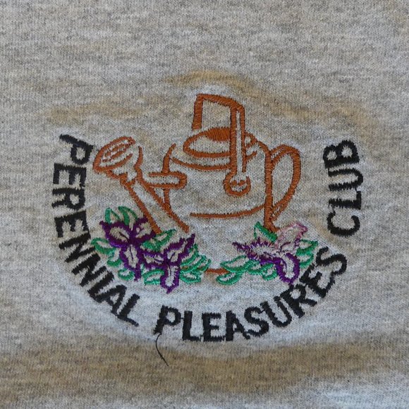 Perennial Pleasures Club Gildan Vintage 2000's Grey Medium T-Shirt - Picture 2 of 4